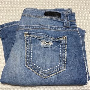Daytrip Aquarius Jeans Women Size 30 Five Pocket Destroyed Medium Wash